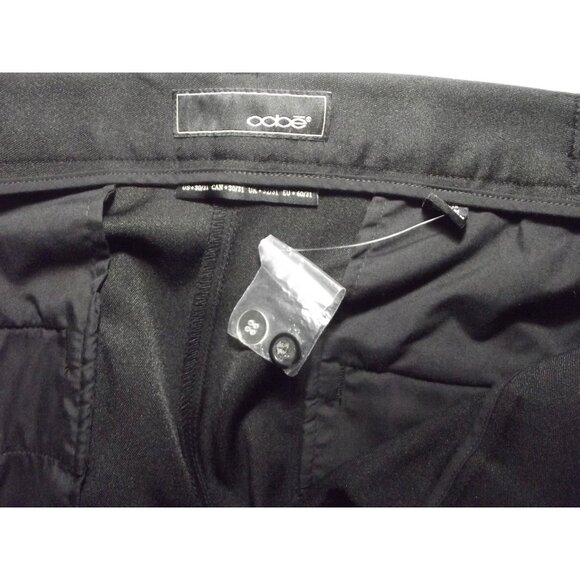 oobe Pants Womens Plus Size 30 x 31" Black Flat Front straight leg Uniform Work - Picture 7 of 12